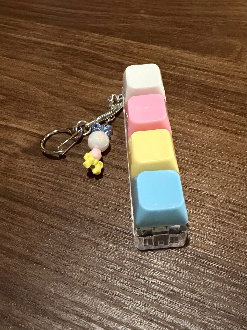 Pastel Rainbow Keychain Charm - Kids Accessories